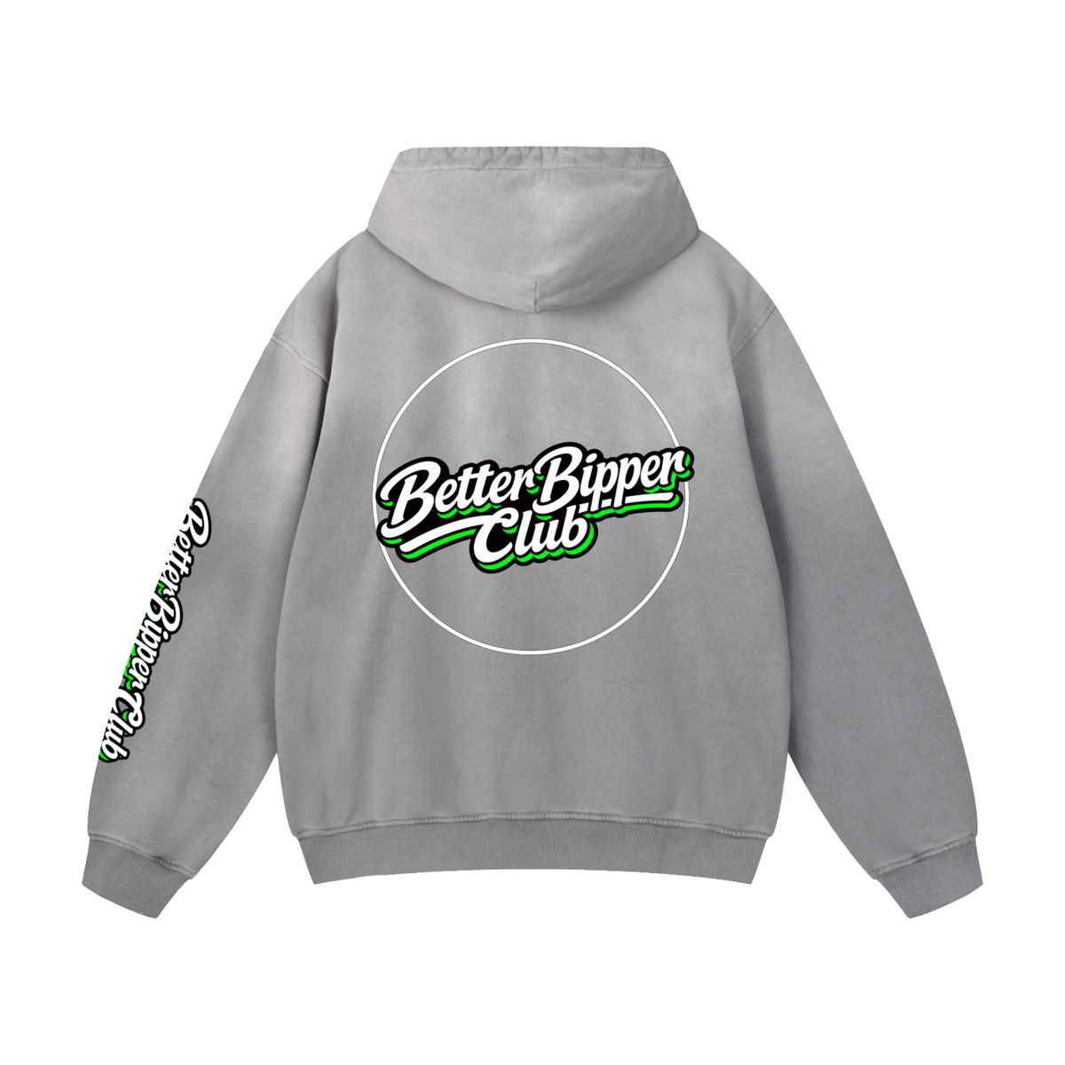Heavyweight Text Only Hoodie Green