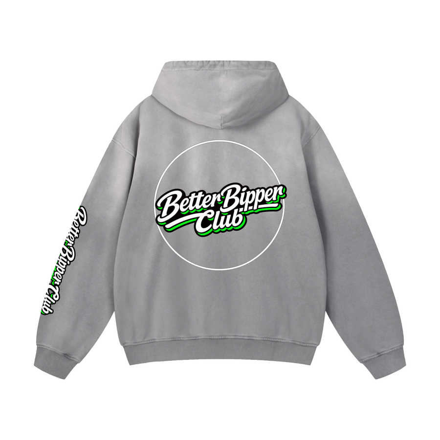 Heavyweight Text Only Hoodie Green