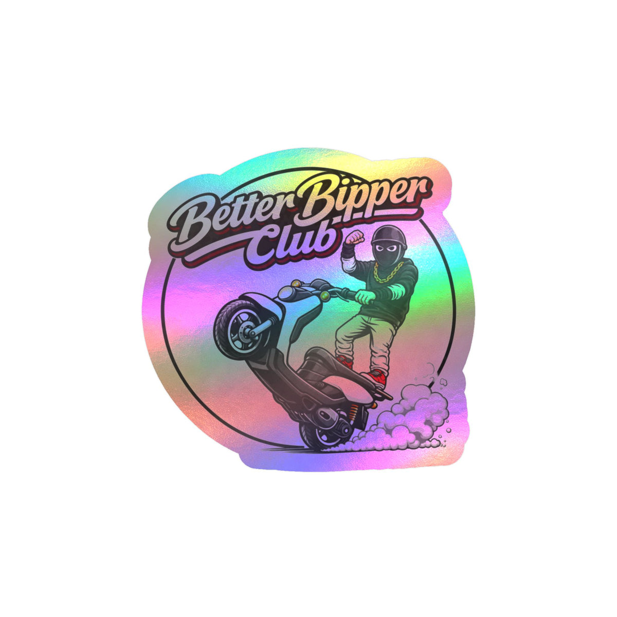 Better Bipper Club Moped Sticker