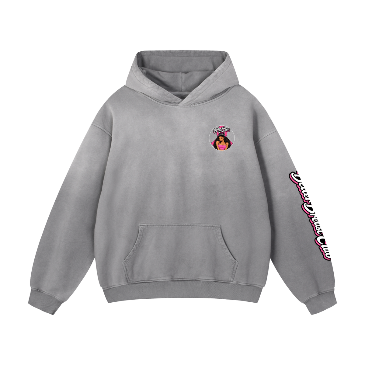 Better Breast Club Heavyweight Text Hoodie
