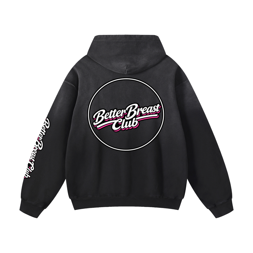 Better Breast Club Heavyweight Text Hoodie