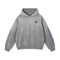 Heavyweight Text Only Hoodie Blue