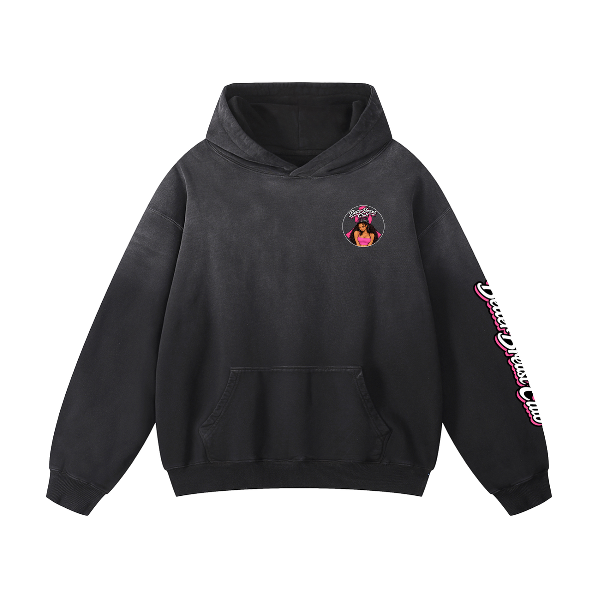 Better Breast Club Heavyweight Text Hoodie