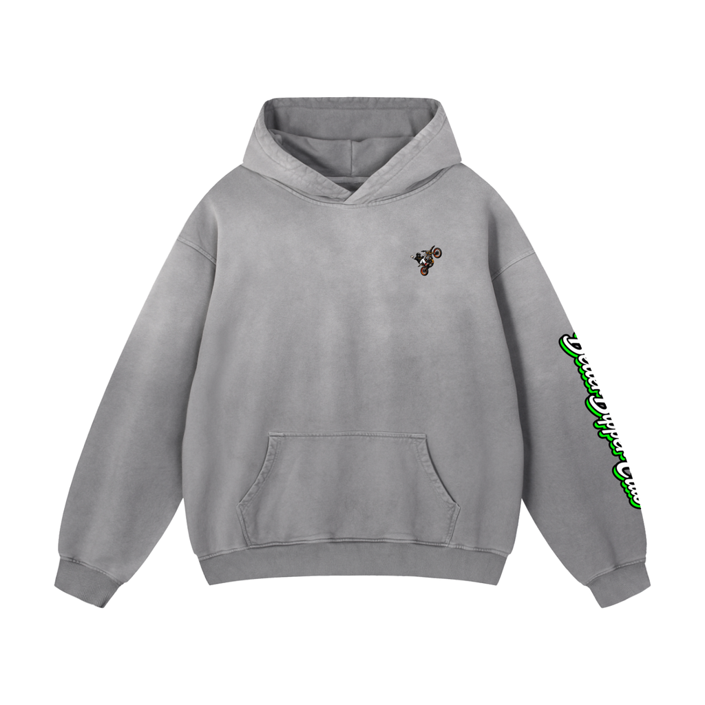 Heavyweight Text Only Hoodie Green
